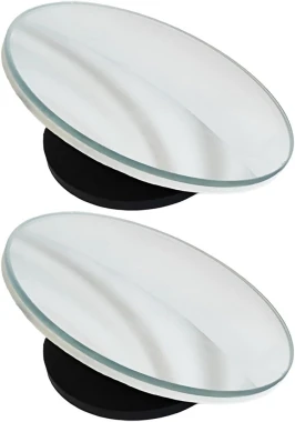 Adjustable Blind Spot Mirrors FOR Car Van SUV Trucks Round Frameless Rotating 360°Degree HD Glass Learner Driver Car Mirror X 2